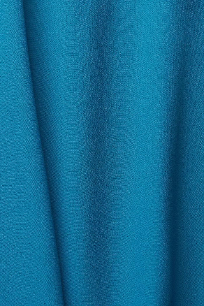 Blusa unicolor, TEAL BLUE, detail image number 1