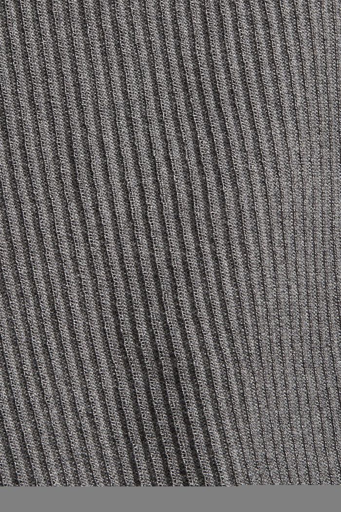 Jersey de manga corta con cuello de polo, algodón ecológico, MEDIUM GREY, detail image number 4