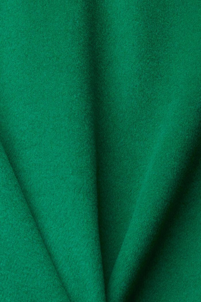 Minifalda en mezcla de lana, EMERALD GREEN, detail image number 6