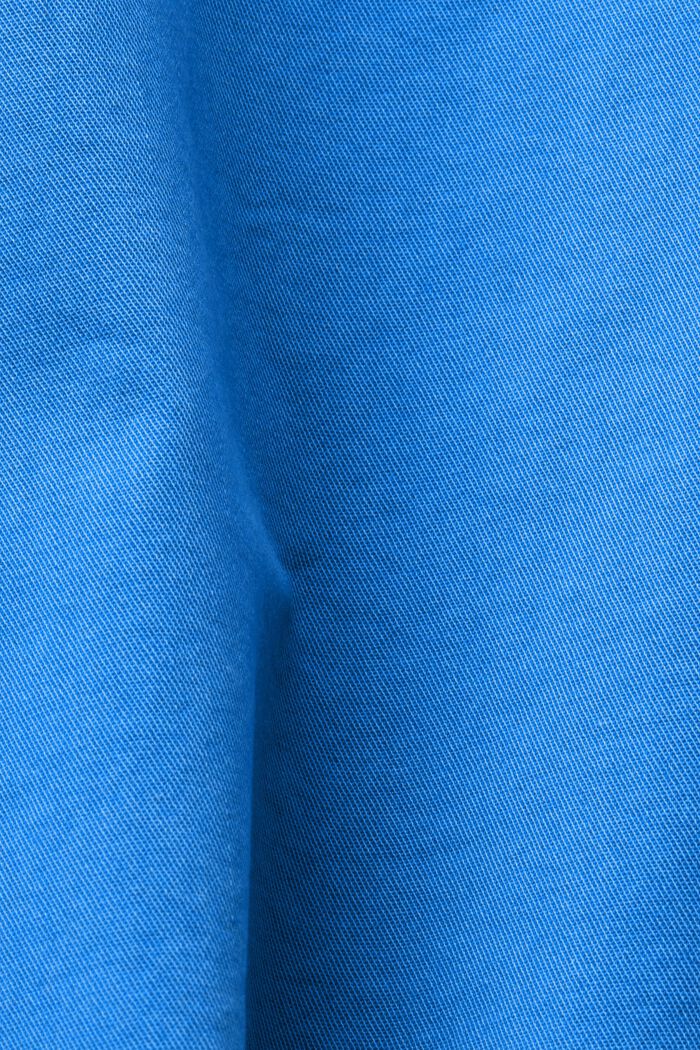 Pantalones chinos elásticos ligeros con cinturón, BRIGHT BLUE, detail image number 6