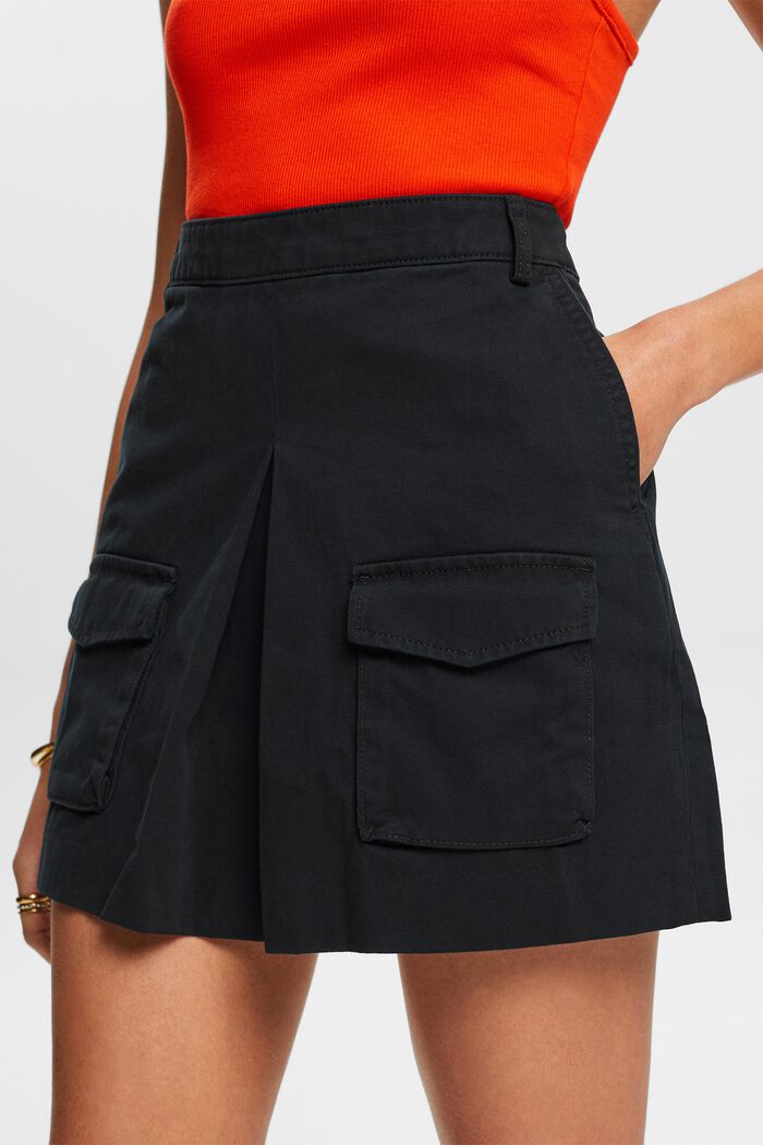 Minifalda con pliegues, BLACK, detail image number 3