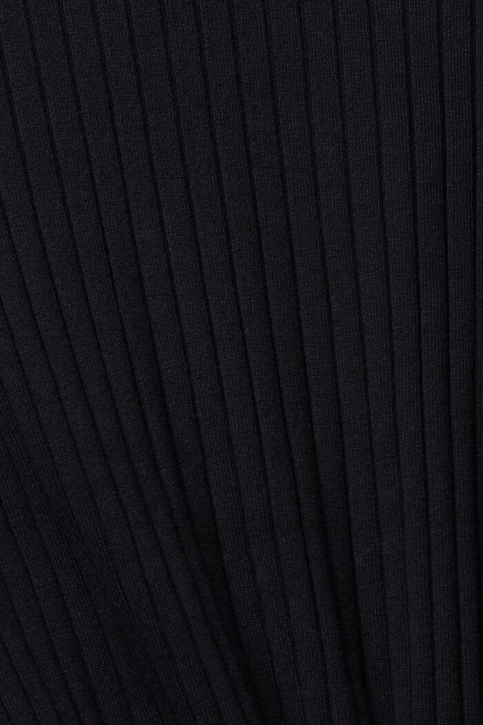 Jersey con cuello alto, BLACK, detail image number 1
