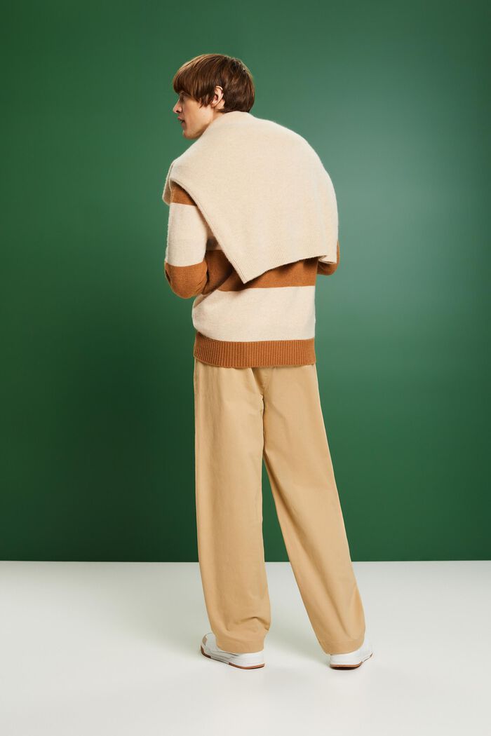 Pantalón chino de pernera amplia, BEIGE, detail image number 2