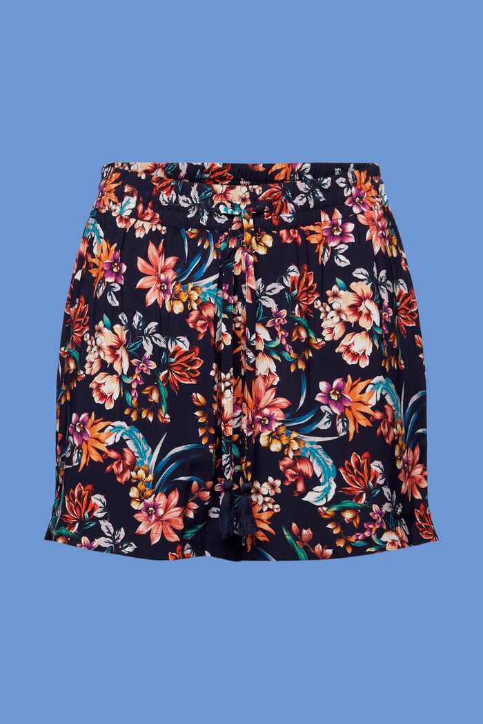 Pantalones cortos de playa con estampado, NAVY, detail image number 6