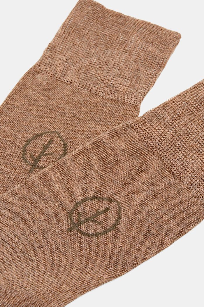 Calcetines modernos para mujer en pack de dos, BEIGE, detail image number 1