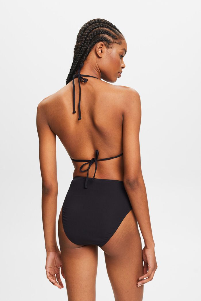 Top de bikini triangular con relleno, BLACK, detail image number 3