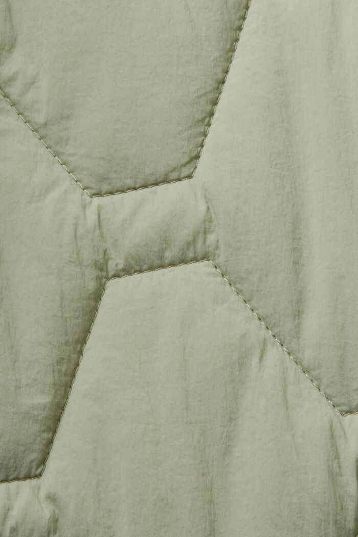 Reciclada: chaqueta acolchada ligera, DUSTY GREEN, detail image number 4