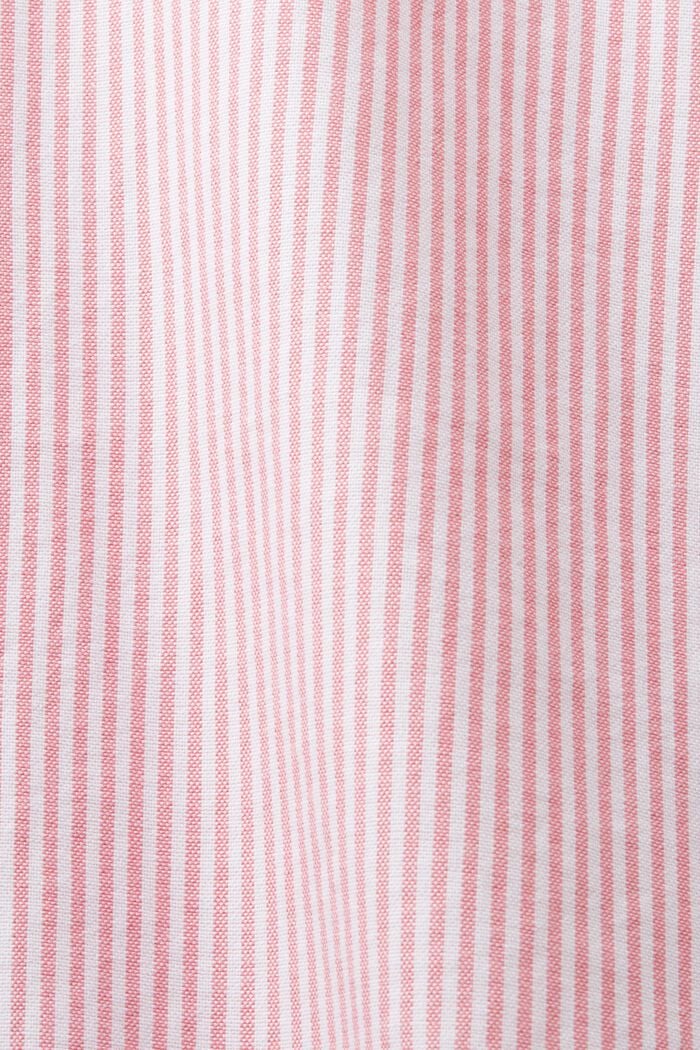 Camisa oversize de algodón a rayas, PINK, detail image number 4