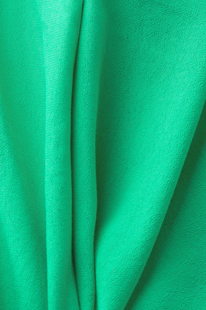 Blusa de crepé con cuello en V, GREEN, detail image number 4
