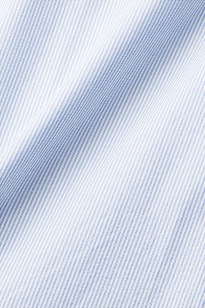 Camiseta de algodón a rayas con cuello mao, GREY BLUE, detail image number 4
