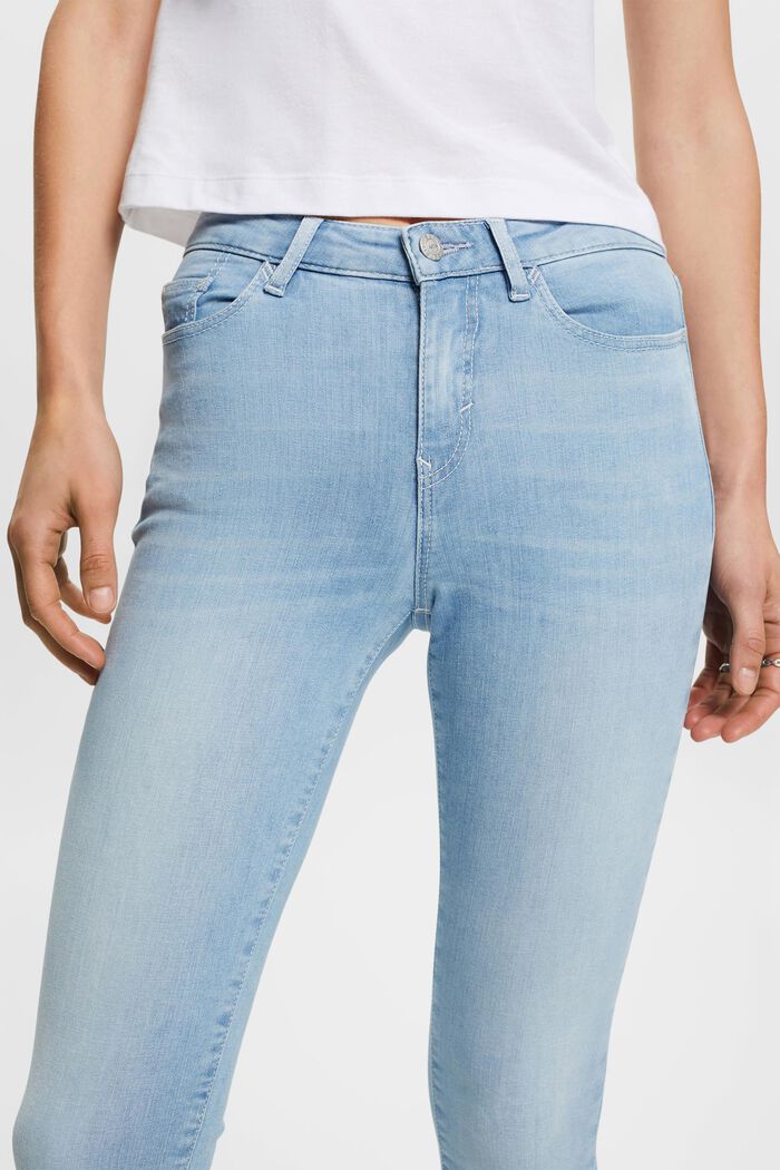Jeans skinny de algodón sostenible, BLUE BLEACHED, detail image number 2