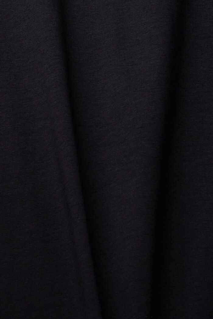 Camiseta de manga larga con cuello vuelto, BLACK, detail image number 4