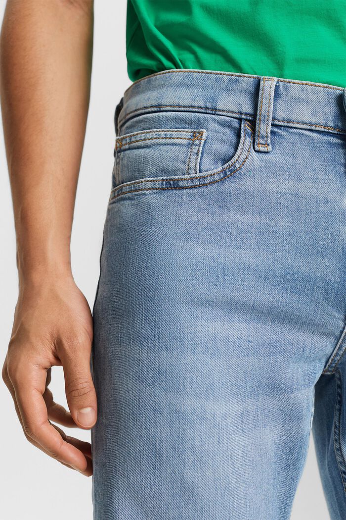 Jeans mid-rise slim tapered, BLUE LIGHT WASHED, detail image number 4