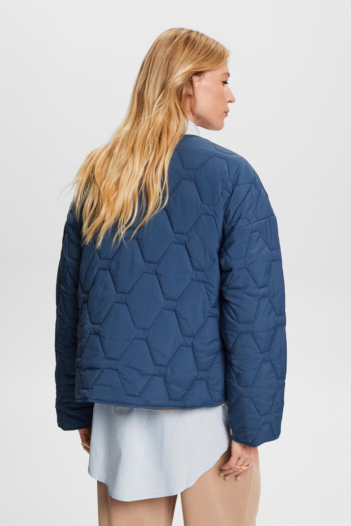 Reciclada: chaqueta acolchada ligera, GREY BLUE, detail image number 3