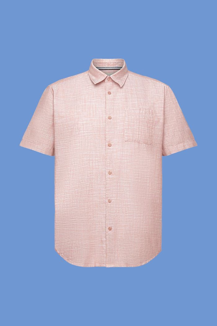 Camisa de algodón con cuello abotonado, DARK OLD PINK, detail image number 5