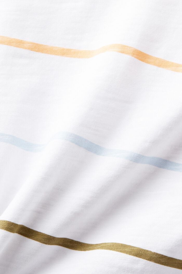 Camiseta de manga larga a rayas, WHITE, detail image number 5