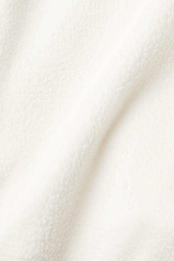 Sudadera de borreguillo estilo universitario, OFF WHITE, detail image number 1