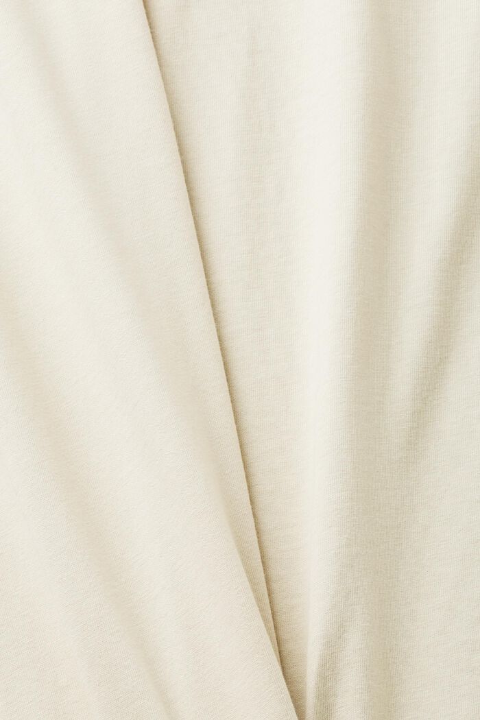 Camiseta de algodón bicolor, LIGHT TAUPE, detail image number 5