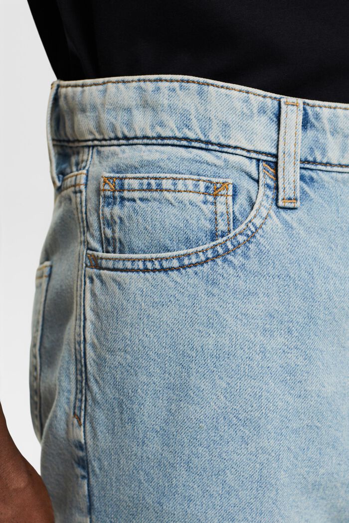Jeans cortos relaxed mid-rise, BLUE LIGHT WASHED, detail image number 2