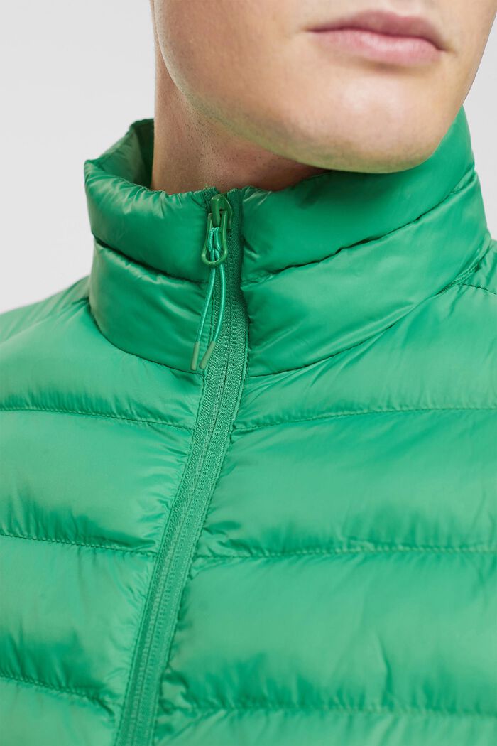 Abrigo acolchado con cuello alto, GREEN, detail image number 0