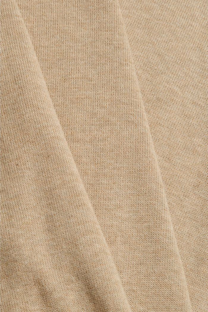 Jersey básico en 100 % algodón Pima, BEIGE, detail image number 4