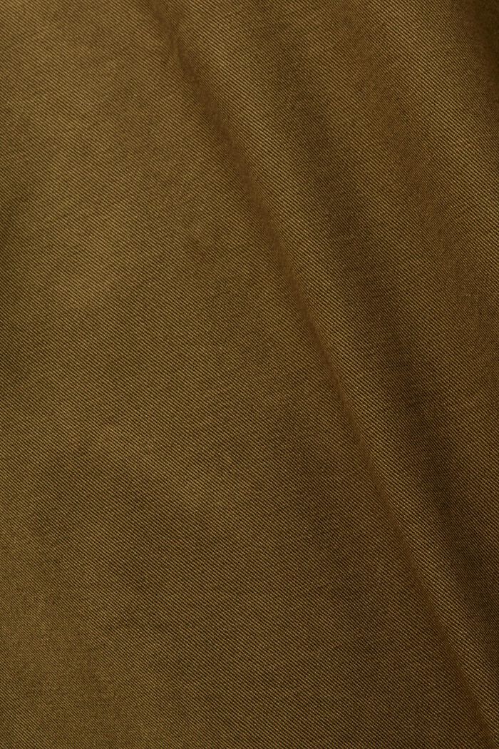 Chaqueta en lona de algodón, KHAKI GREEN, detail image number 4