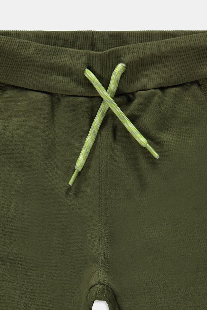 Pantalones cortos de felpa en 100% algodón, OLIVE, detail image number 2