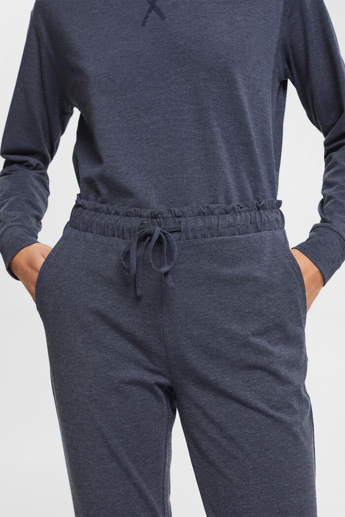 Pantalón de punto con cintura elástica, NAVY, detail image number 0