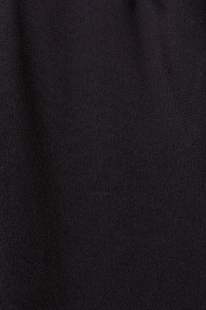 Culotte de tiro alto con pliegues en la cintura, BLACK, detail image number 1