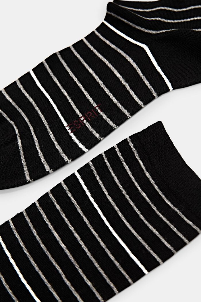 Pack de 2 calcetines de rayas, BLACK, detail image number 1
