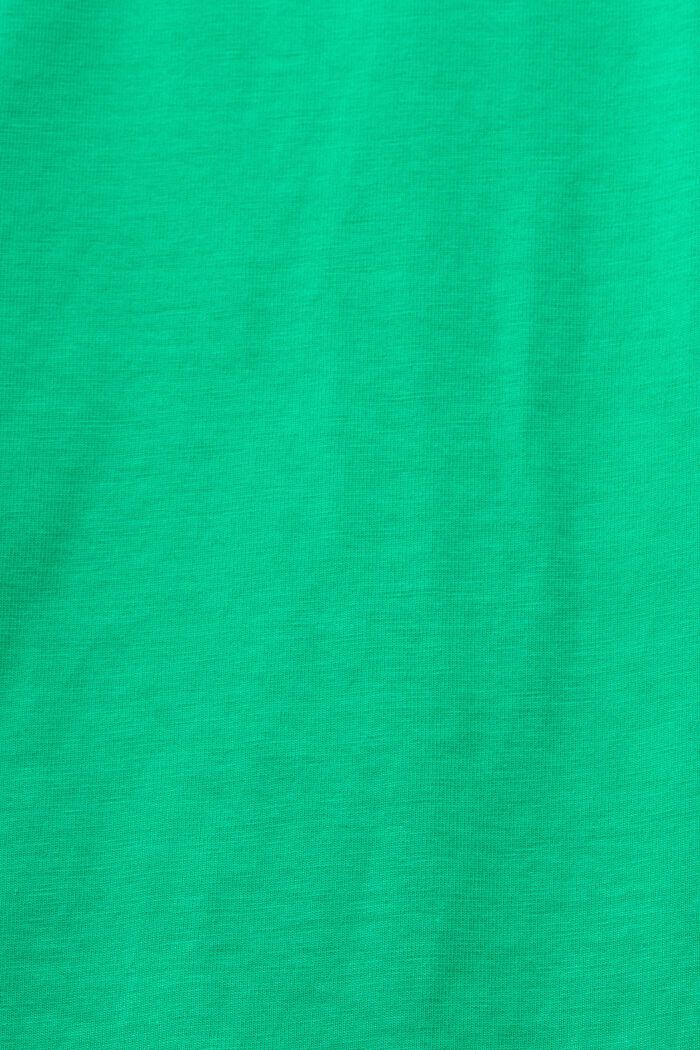 Camiseta de punto de algodón ecológico, GREEN, detail image number 5