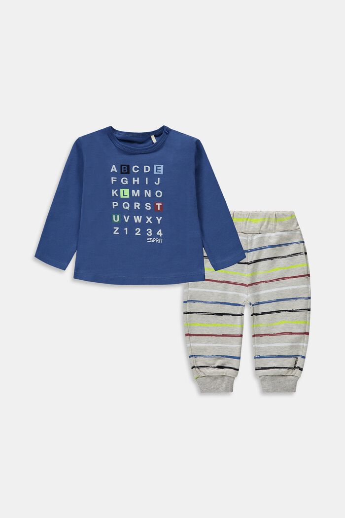 Set: camiseta de manga larga y pantalones deportivos, BLUE, overview
