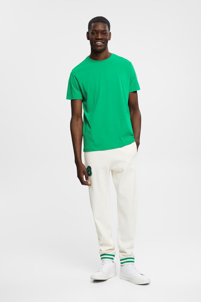 Camiseta de corte ajustado en algodón Pima, GREEN, detail image number 4