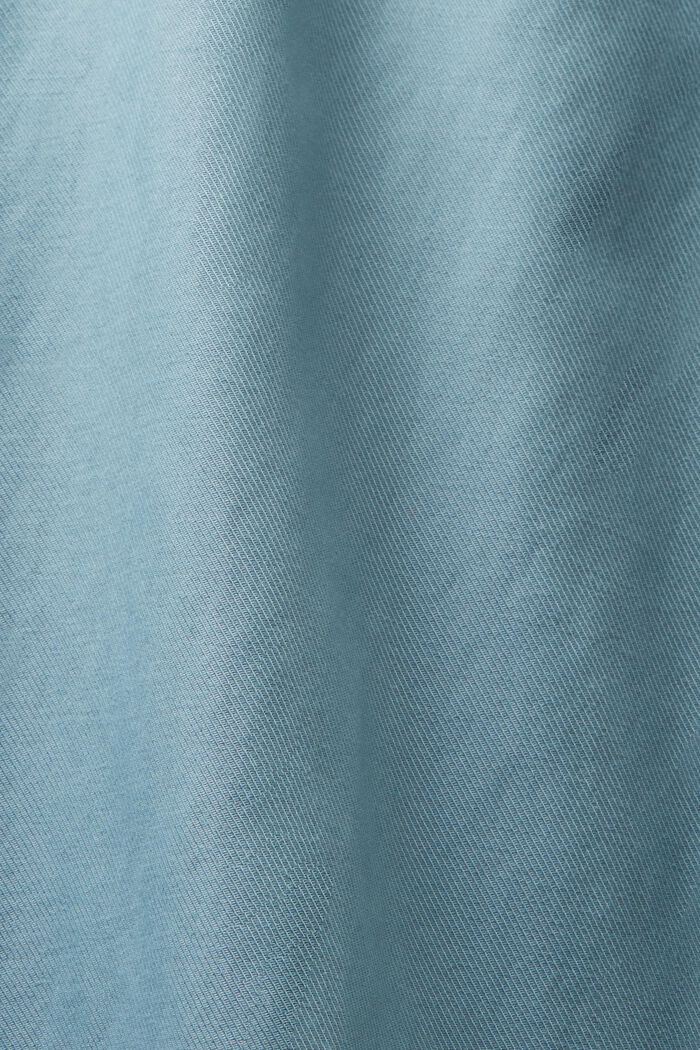 Camisa de sarga con cuello abotonado, TEAL BLUE, detail image number 6