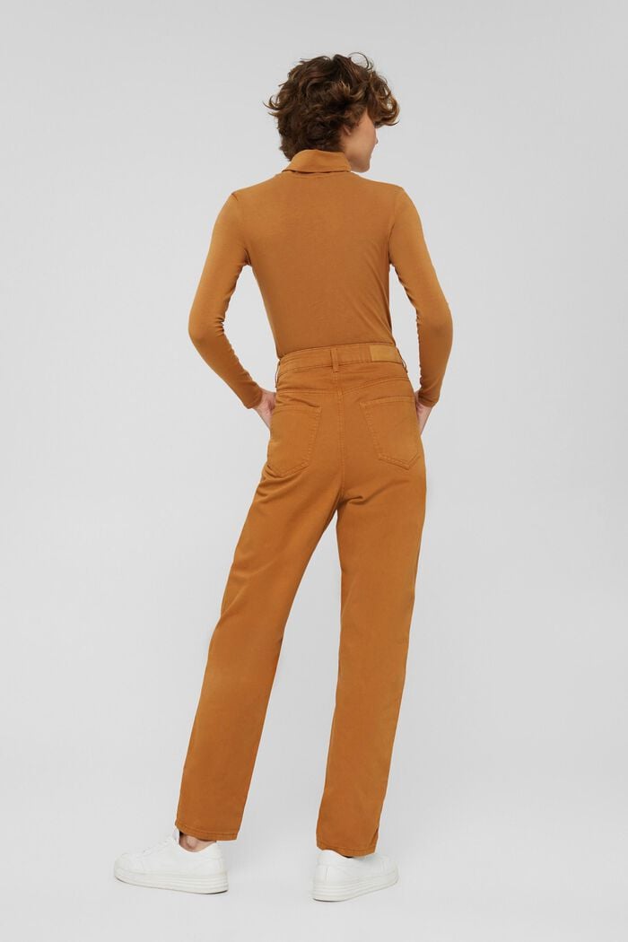 Pantalón de cintura alta, algodón ecológico, BARK, detail image number 3