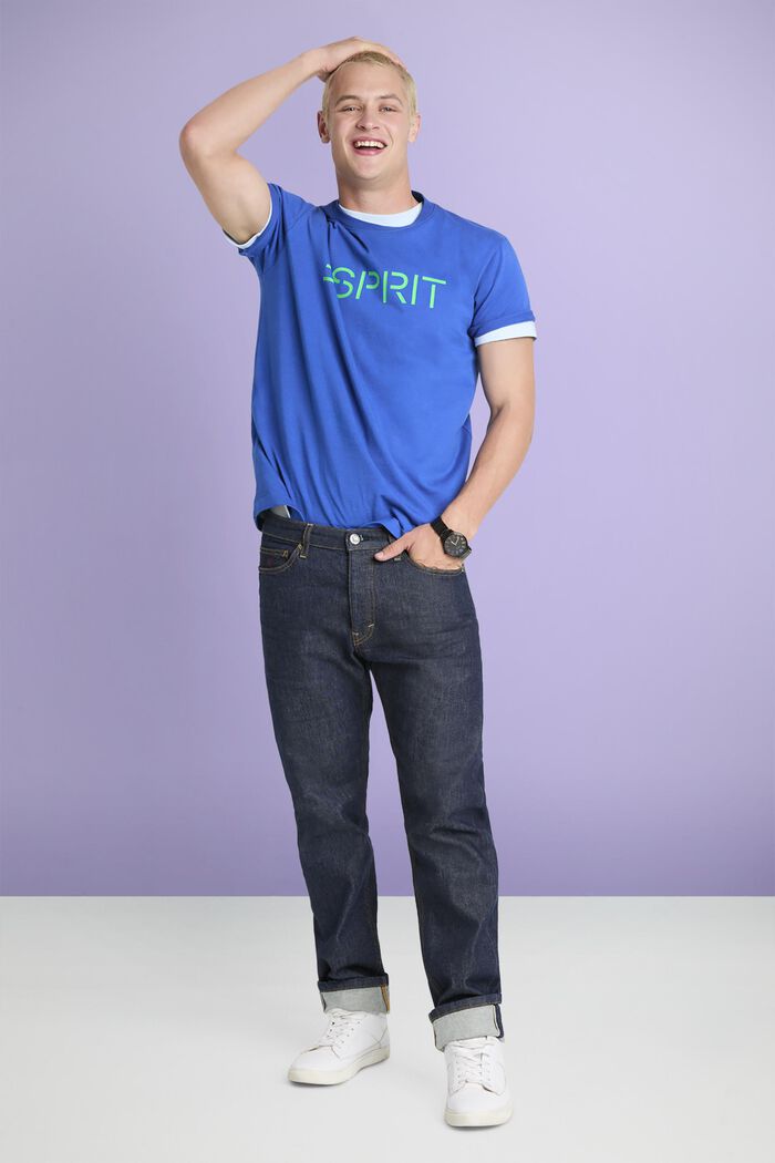 Camiseta unisex en jersey de algodón con logotipo, BRIGHT BLUE, detail image number 4