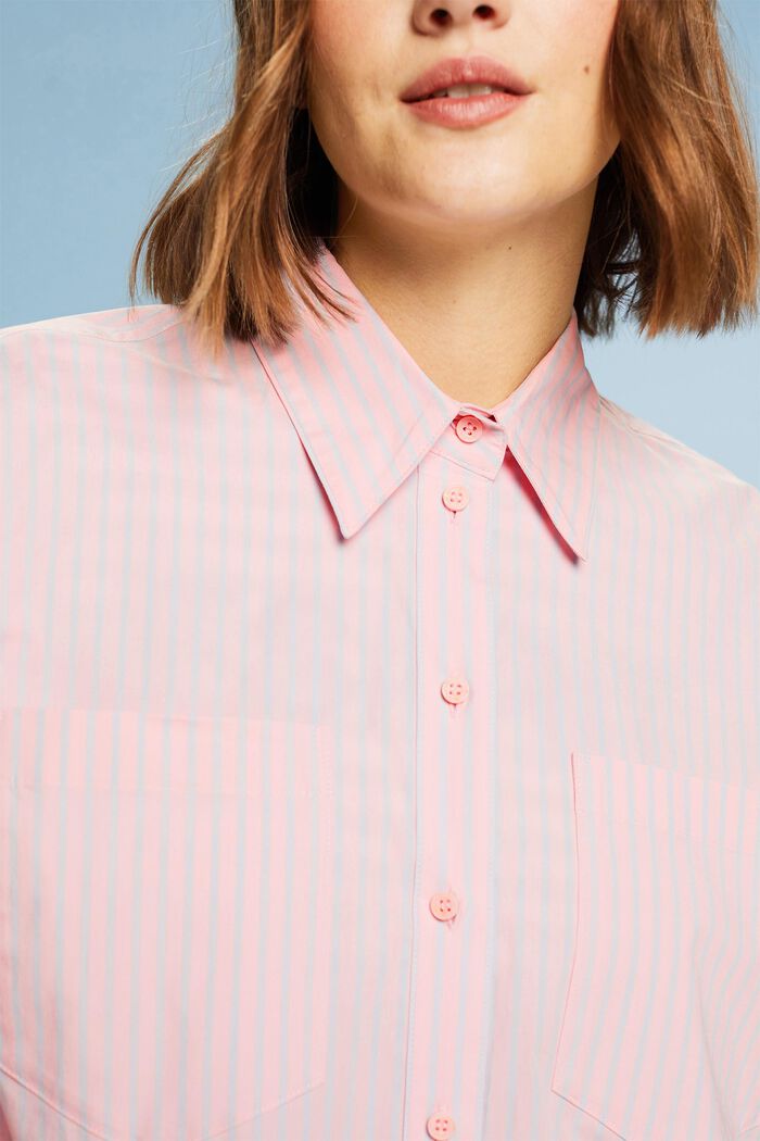 Camisa de cuello abotonado con diseño a rayas, PINK/LIGHT BLUE, detail image number 2