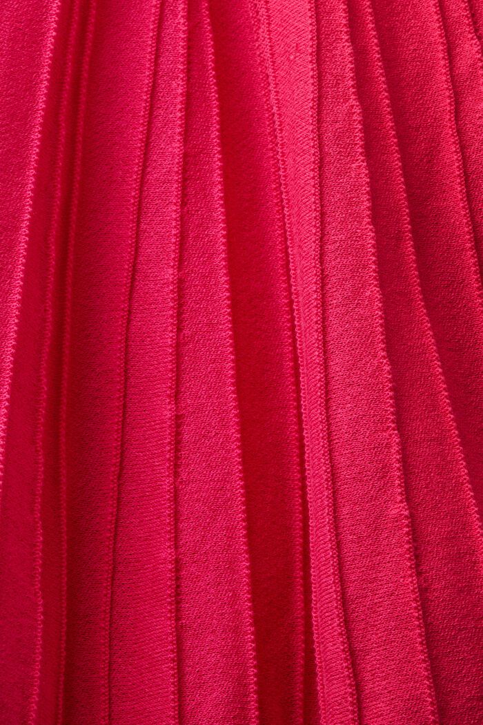 Minifalda plisada con línea A, PINK FUCHSIA, detail image number 4