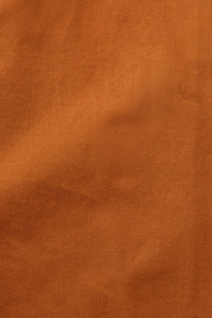 Camisa en popelina de algodón, CARAMEL, detail image number 5