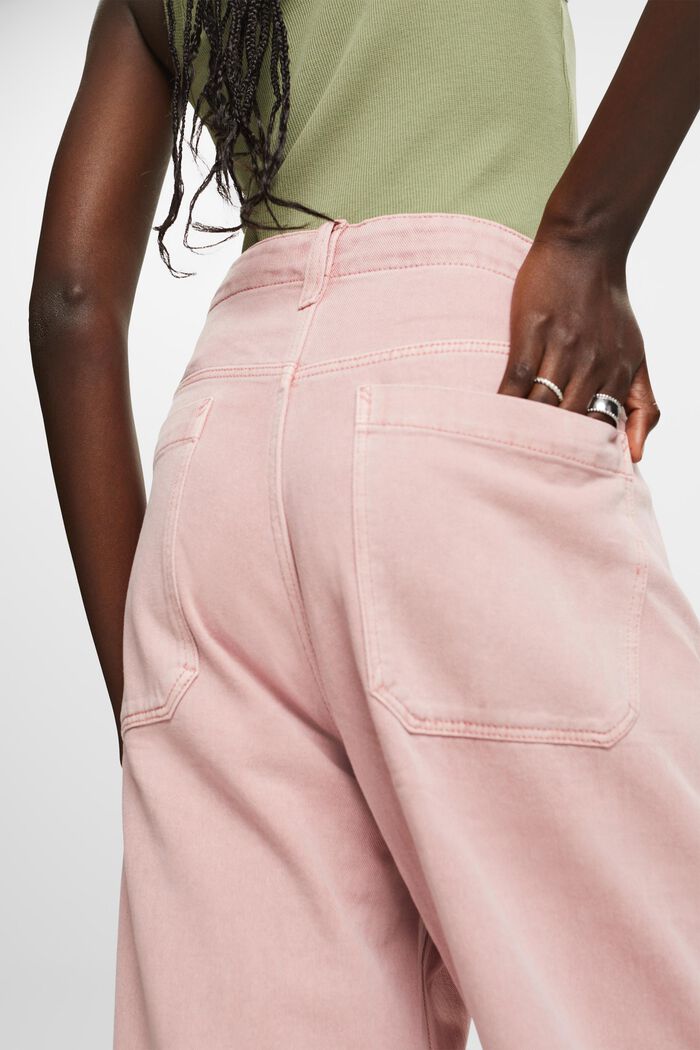 Pantalón de sarga y de pernera ancha, 100% algodón, OLD PINK, detail image number 4