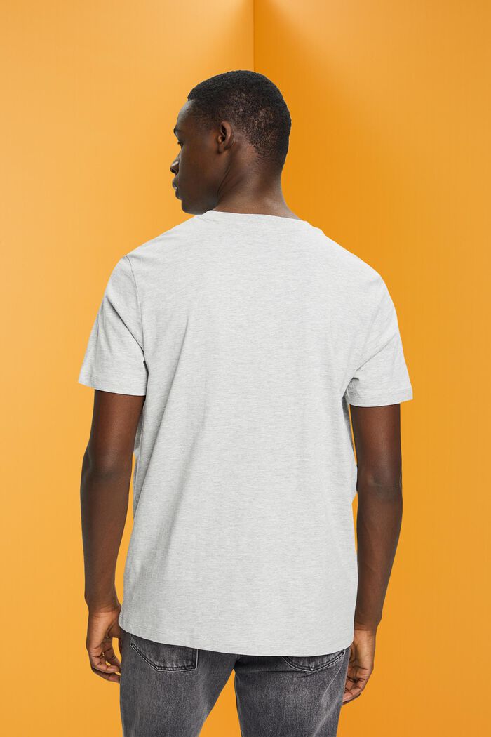 Camiseta de corte holgado con estampado pequeño en el pecho, LIGHT GREY, detail image number 3