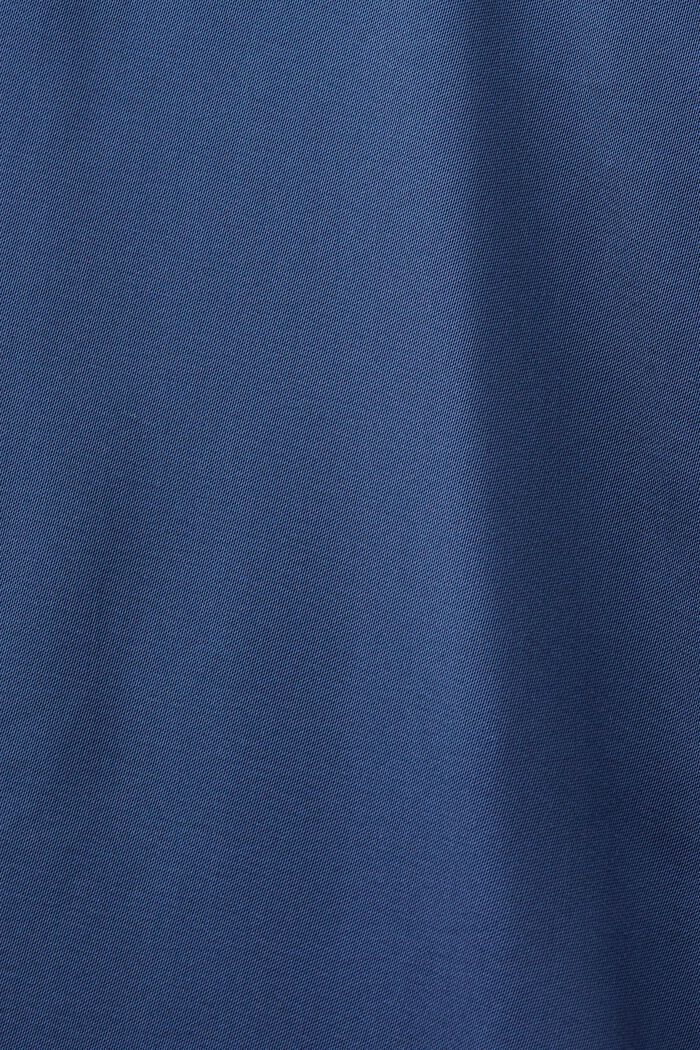 Vestido camisero de satén, GREY BLUE, detail image number 4
