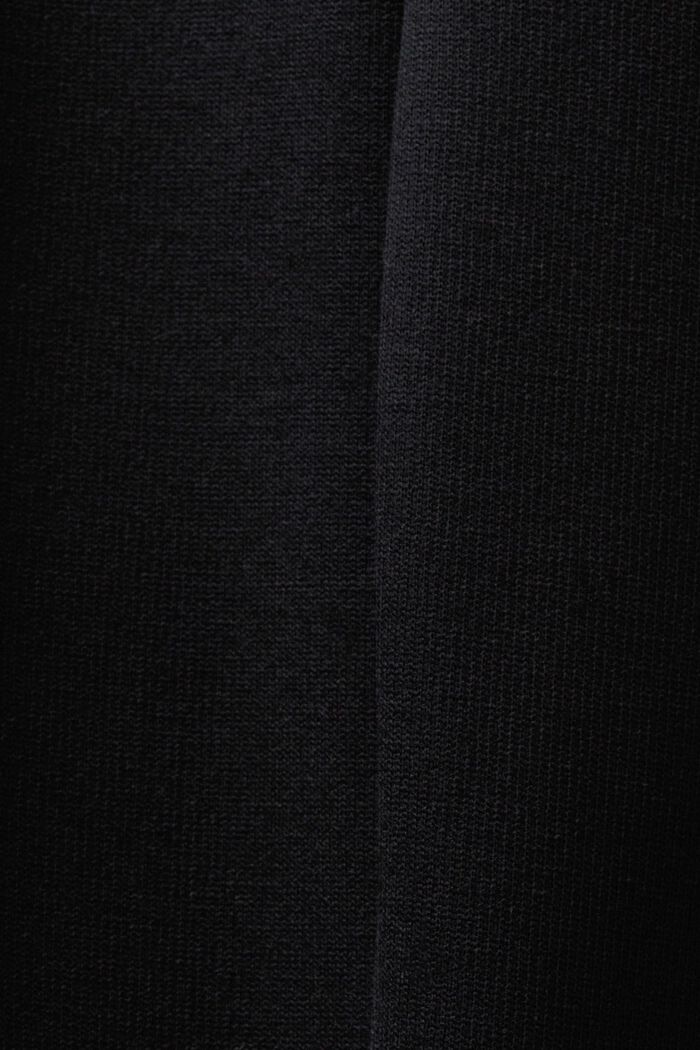 Pantalón de punto con las perneras rectas, BLACK, detail image number 5
