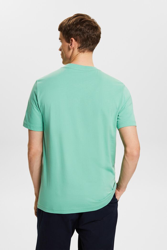Camiseta de jersey con cuello redondo, DUSTY GREEN, detail image number 2