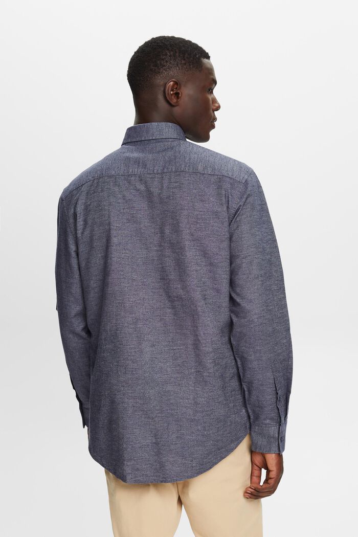 Camisa jaspeada, 100 % algodón, NAVY, detail image number 3