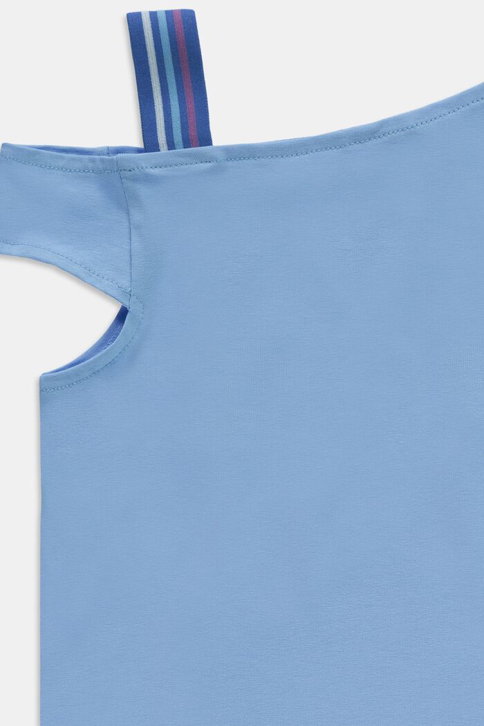Camiseta con escote asimétrico, BRIGHT BLUE, detail image number 2