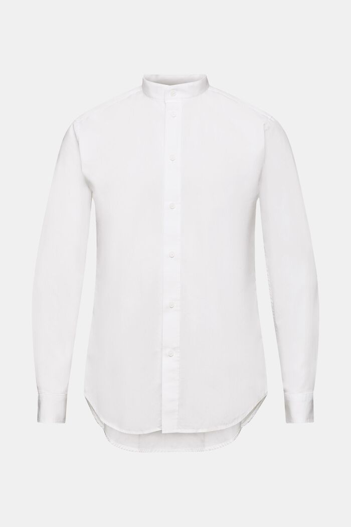 Camisa con cuello mao, WHITE, detail image number 6