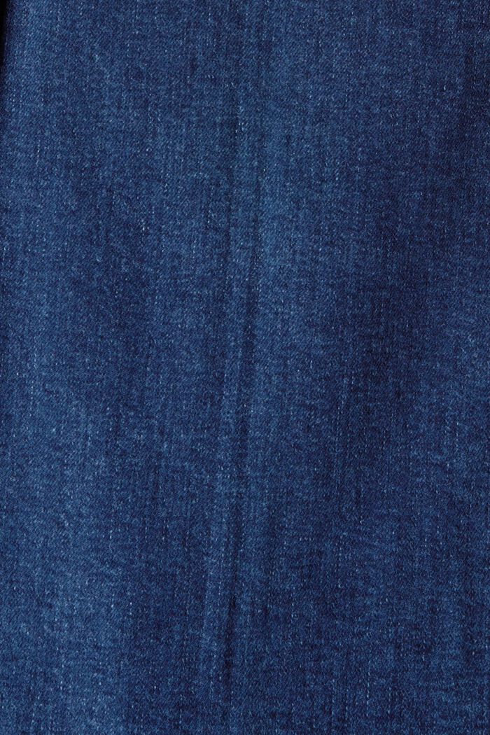 Pantalón de campana de algodón ecológico con bolsillos, BLUE MEDIUM WASHED, detail image number 4