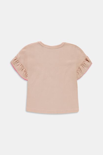 Camiseta con corazón bordado, algodón ecológico