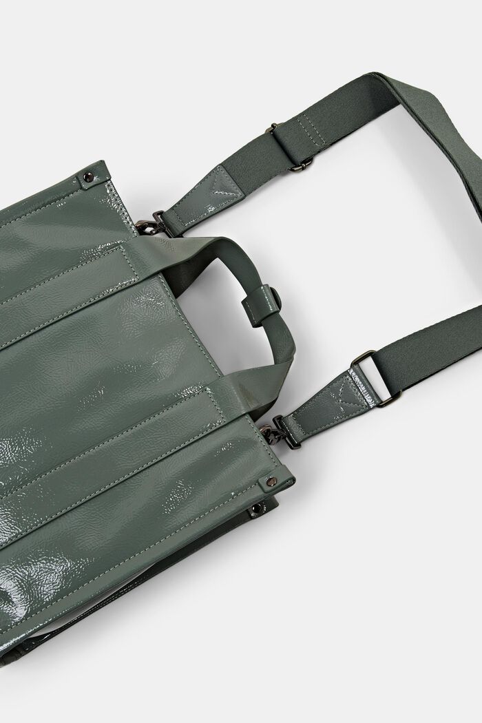 Bolsa de mano con correa de hombro extraíble, DUSTY GREEN, detail image number 4